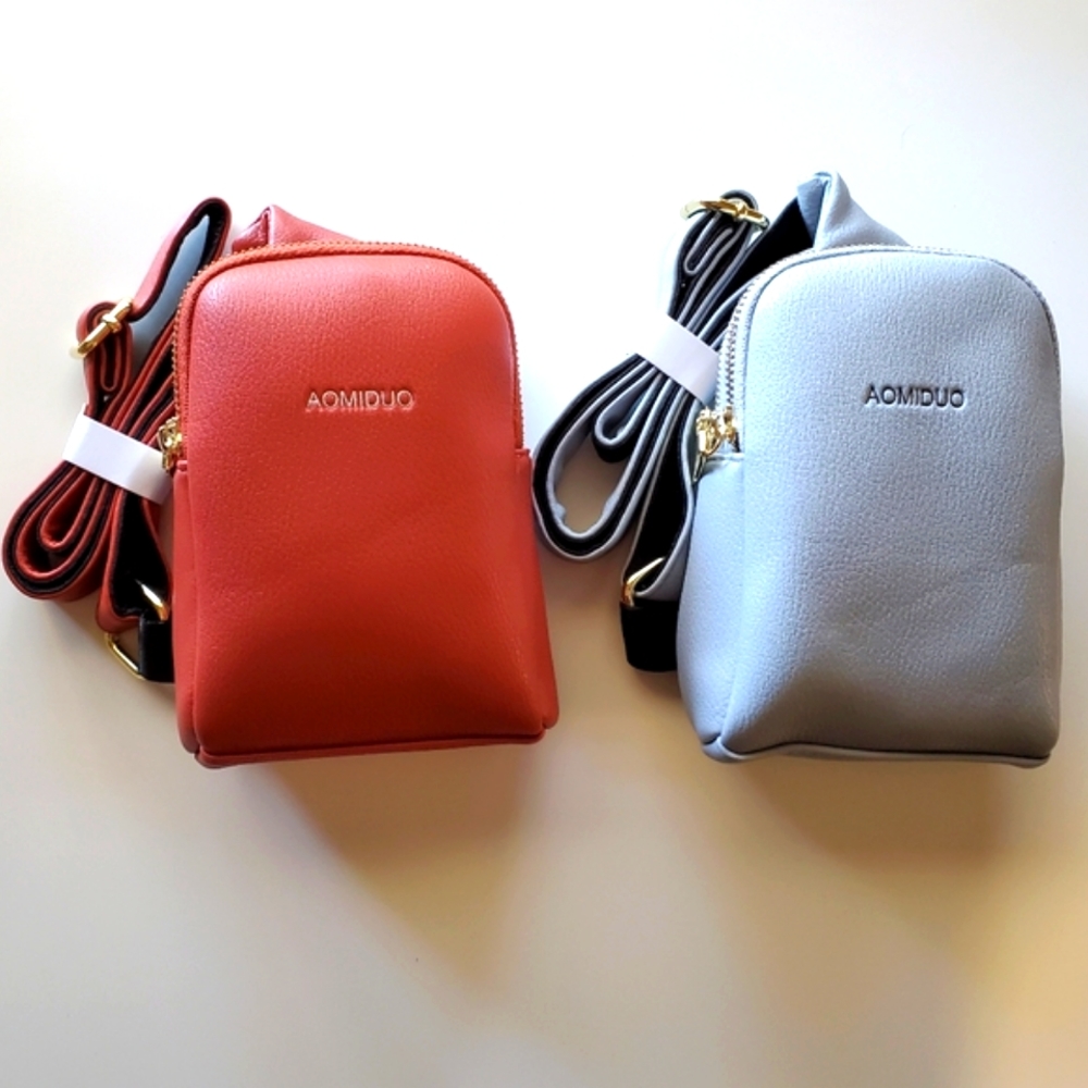2 New Aomiduo Leather Crossbody Bag Purse Shoulder Bags for Student, Women,Girl